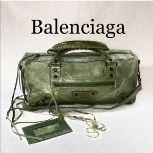 Balenciaga Twiggy Style Green Mint Bag